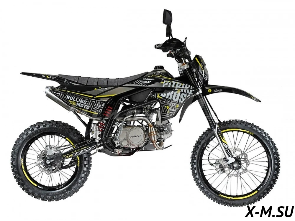 Питбайк GR-X YX125EM 19/16 (механ. сцепл., эл. cтартер 2022 г.) Roman Kurbatov Edition Питбайк GR-X YX125EM 19/16 (механ. сцепл., эл. cтартер 2022 г.) Roman Kurbatov Edition