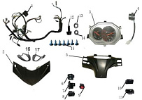 Облицовка спидометра МОПЕДА Racer RC50QT-15/RC150T-15 Stells