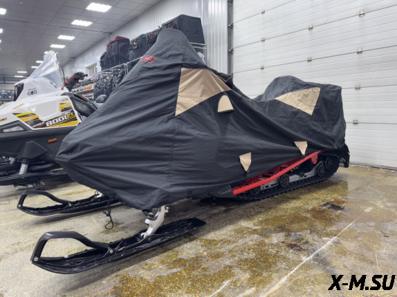 Чехол транспортировочный для снегохода AODES Snowcross с лого X-Motors Цв. Черно-песочный