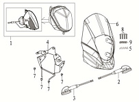 Передняя фара мотоцикла Racer RC150-GY Enduro