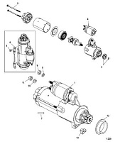 Стартер 4-Х ТАКТНОГО ПЛМ MERCURY 135 Серийный номер от 0P464488 до 0P514868