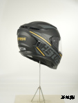 Шлем интеграл HETOSHI FF938 double visor Цв.Черно-серо-золотой Матовый р.M