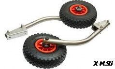 Транцевые колеса модульные из нержавейки для лодок с НДНД для лодок