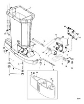 Корпус карданного вала 2-Х ТАКТНОГО ПЛМ MERCURY 90 Серийный номер от 1B000001 и выше