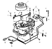 Электрические компоненты 4-Х ТАКТНОГО ПЛМ MERCURY 5 Серийный номер от 0P401000 и выше