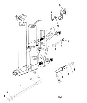 Триммер (Часть 2) 2-х тактного ПЛМ MERCURY 40 M Серийный номер от 0G760300 до 0T979999